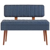 Woody Fashion trpezarijska klupa Vina 1048 1 WalnutDark Blue Cene