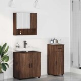  Set namještaja za kupaonicu s ladicama Zidne 3 pcs Smeđi hrast | shoptok.hr