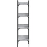Police za knjige 4 razine siva boja hrasta 35 x 30 x 138,5 cm | Eponuda.com