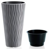 Plastična saksija plastična sandy slim 40X71CM kameno siva sa uloškom pr DPSP400-405U cene