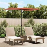  Vrtni suncobran s aluminijskom šipkom 2 x 1 5 m boja cigle | shoptok.hr