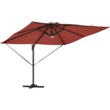  Cantilever Roma suncobran s LED svjetlima Terakota 286x285x270 cm Aluminij | shoptok.hr
