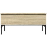  Stolić za kavu boja hrasta 100 x 50 x 45 cm od drva i metala | Eponuda.ba