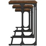  Uklapajući stolići za kavu 3 kom boja hrasta konstruirano drvo | Eponuda.com