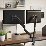 vidaXL Dvojna ruka za monitor za zaslon max. 27 " VESA 75/100 mm 20 kg | shoptok.hr