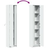  Visoka komoda LED bijela 41 5 x 32 5 x 200 cm konstruirano drvo | shoptok.hr