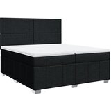  Krevet s oprugama i madracem crni 200x200 cm od tkanine | shoptok.hr