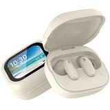 AVIZAR Slušalke TWS Bluetooth 5.4 z zaslonom LCD Braga ANC za zmanjševanje hrupa, Bež, (5000073563) | Shoptok.si