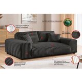 Ropez Tamno siva sofa od samta 213 cm Justin – | shoptok.hr