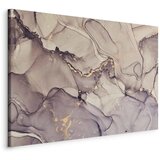  Slika - Watercolour abstraction - powder pink marble with gold accents 90x60 Standard | shoptok.hr