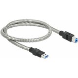 Delock kabel USB 3.2 A-B 0,5m kovinski ovoj 86777, (21382456) | Shoptok.si