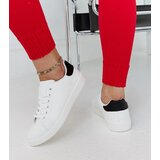 Gemre White platform sneakers Birikti with a black detail | Shoptok.si