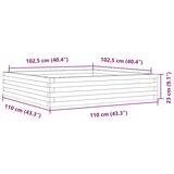  Vrtna sadilica 110x110x23 cm od masivnog drva duglazije | shoptok.hr