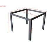 Ambia Garden VRTNA MIZA kovina, steklo srebrne barve | Shoptok.si