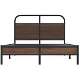 vidaXL Okvir kreveta bez madraca smeđa boja hrasta 140x190 cm drveni | shoptok.hr
