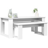  Set kavno mizico 2 pcs Bela Konstruiran les, (5000120412) | Shoptok.si