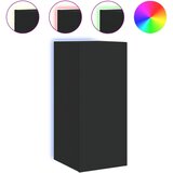Maison Chic Stenska TV omarica - TV stojalo - Televizijska omarica z LED lučkami črna 30,5x35x70 cm, (21699999) Cene
