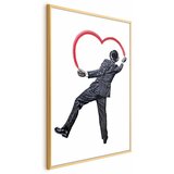  Plakat - Elegant Graffiti Artist 60x90 Zlatni okvir | shoptok.hr