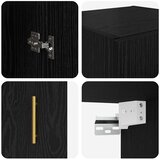  Zidni ormarić Crni hrast 34,5 x 34 x 90 cm Konstruirano drvo | shoptok.hr