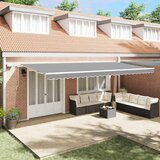  Okvir tende S LED lampica Bijelo 600 × 350 cm Aluminij | shoptok.hr