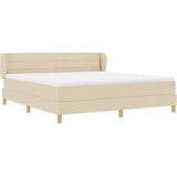  Krevet s opruga kutije s madracem Krema 180 x 200 cm tkanina | shoptok.hr