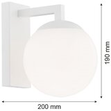  Argon 3733 - Zidna lampa ASPEN 1xE27/15W/230V bela | Eponuda.com