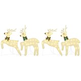 vidaXL LED jelene 4 pcs Zlata 45 x 19 x 65 cm blago | Shoptok.si