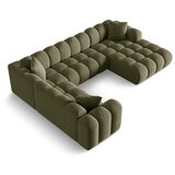 Cosmopolitan Design Zelena kutna garnitura od šenila (s lijevim kutom/u obliku slova "U") Treno – | shoptok.hr