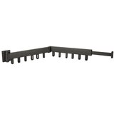  Teleskopska produžna zidna sušilica 90cm crna | shoptok.hr