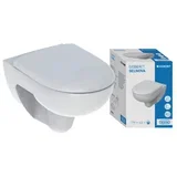 WC školjka SELNOVA VISEĆA RIMFREE SA SOFTCLOSE QUICKRELEASE SJEDALOM BIJELO