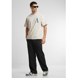 Another Cotton Lab Majica 'Tennis Society' bež / jelka / črna | Shoptok.si