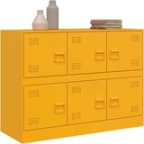vidaXL Komoda boja senfa 99 x 39 x 73 cm čelični | shoptok.hr