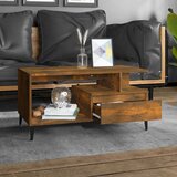  Stolić za kavu boja hrasta 90x49x45 cm konstruirano drvo | shoptok.hr