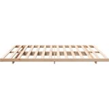  Krevet s daskama Smeđa 200 x 210 cm Masivna borovina | shoptok.hr