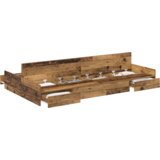  Okvir kreveta s prostorom za pohranu od starog drva 120x190 cm konstruirano drvo | shoptok.hr