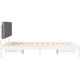  Krevetni okvir s tapiciranim uzglavljem Svijetlo siva Svjetlosiva 205.5 x 145.5 x 84.5 cm | Shoptok.si