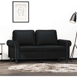  Dvosjed od tkanine crni 120 cm od umjetne kože | shoptok.hr