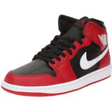 Jordan Visoke superge 'AIR 1 MID' rdeča / črna / bela | Shoptok.si