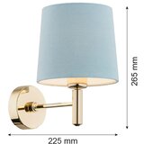  Argon 4347 - Zidno svetlo PONTE 1xE27/15W/230V siva/mesing | Eponuda.com