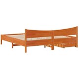 vidaXL Posteljni okvir s predali voščeno rjav 180x200cm trdna borovina, (21321642) | Shoptok.si