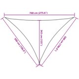  Jedro protiv sunca krem 7x5x5 m 100 % poliester Oxford | shoptok.hr