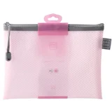Zippit mesh M, fascikla sa zipom, 23x17.5cm, roze