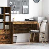 vidaXL Pisarniška mizica Prekajeni hrast Iverna plošča 100 x 50 x 76 cm | Shoptok.si