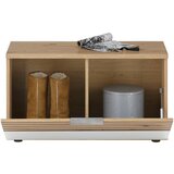 MID.YOU klop s prostorom za čevlje bela, temno siva, hrast artisan | Shoptok.si
