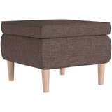  Stolac s drvenim nogama smeđe-sivi od tkanine | shoptok.hr