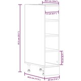 Spodnja omarica “Riga” stari les 20x44,5x81,5 cm iverna plošča | Shoptok.si