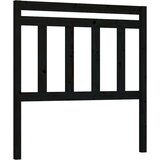  Posteljno vzglavje črno 81x4x100 cm trdna borovina, (20645902) | Shoptok.si