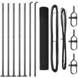  Sivi set stubova ograde Set od 2 Siva Metal PVC 10 x 1 m | shoptok.hr