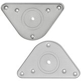 4 noge za stol podesive visine boja brušenog nikla 870 mm | shoptok.hr