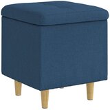  Otoman za pohranu s jastukom Plava 40 x 40 x 45 cm tkanina | shoptok.hr